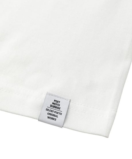 【POET MEETS DUBWISE（ポエトミーツダブワイズ） 】"HOPE" INKJET T-shirt -WHITE
