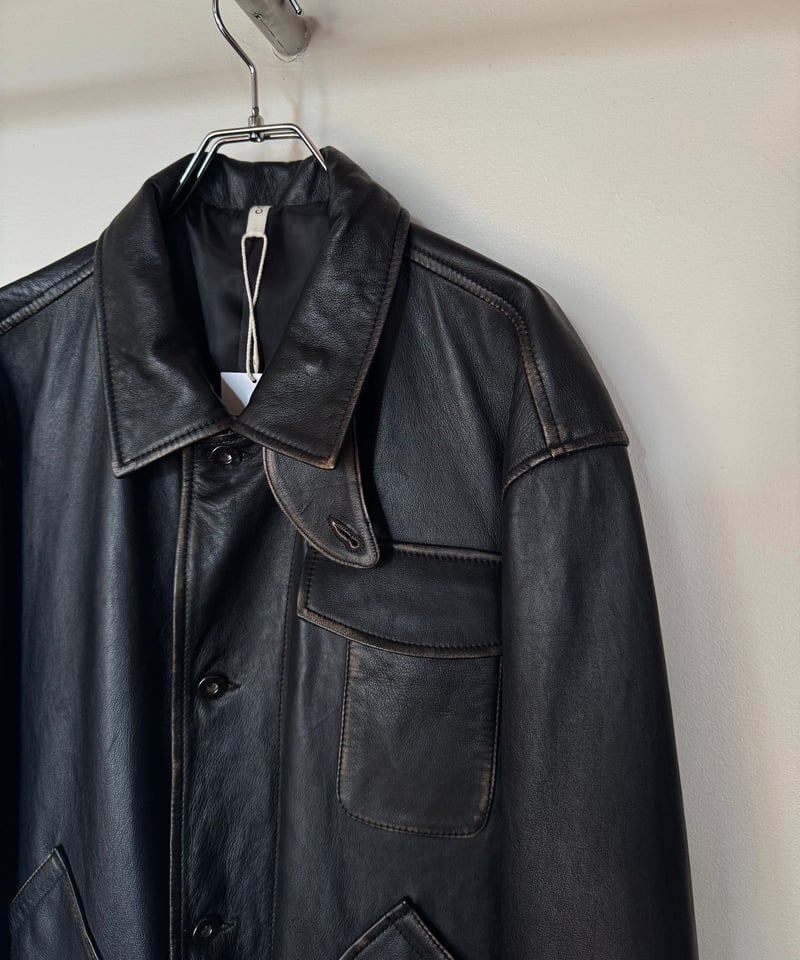 CCU（シーシーユー）】 HUNTING JKT -SHEEP RUB SKIN -BLAC