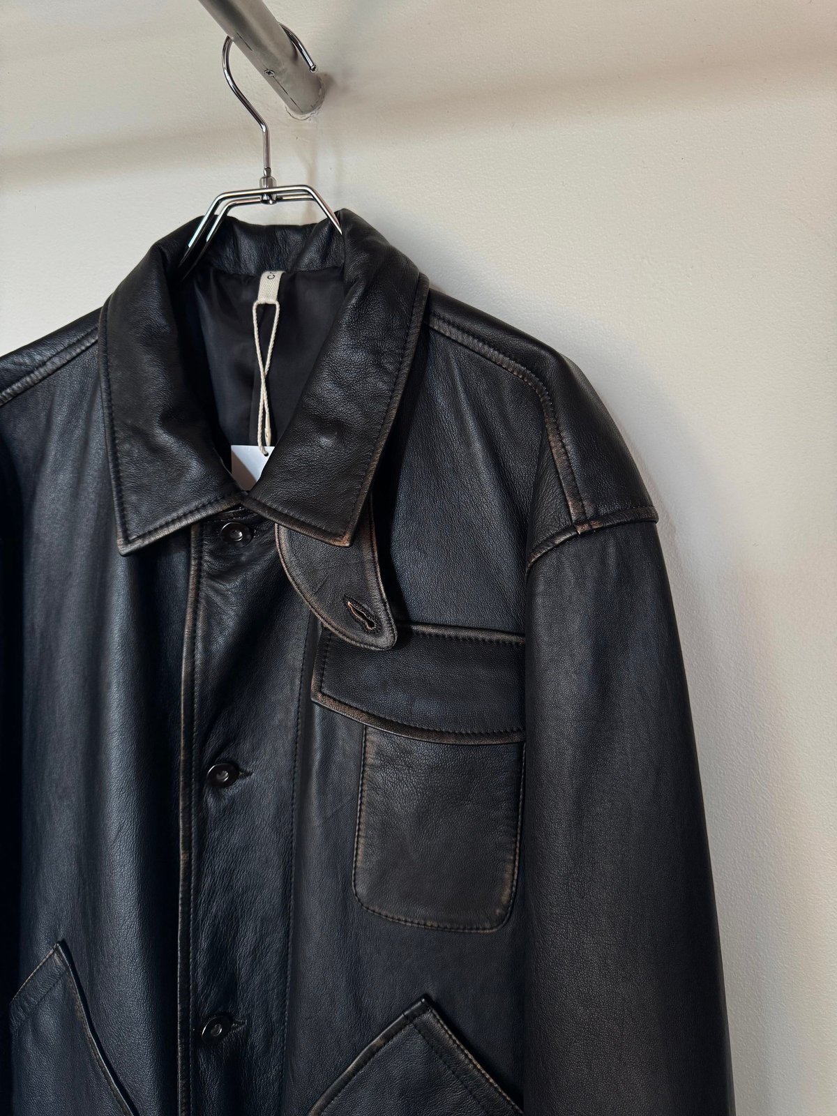 CCU（シーシーユー）】 HUNTING JKT -SHEEP RUB SKIN -BLAC