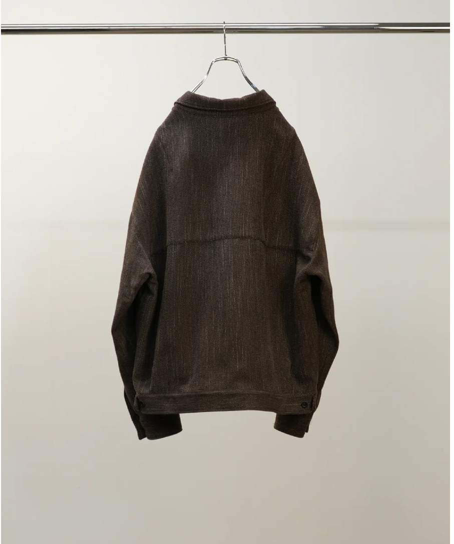 ANCELLM（アンセルム）】MELANGE WOOL WORK SHIRT BLOUSON