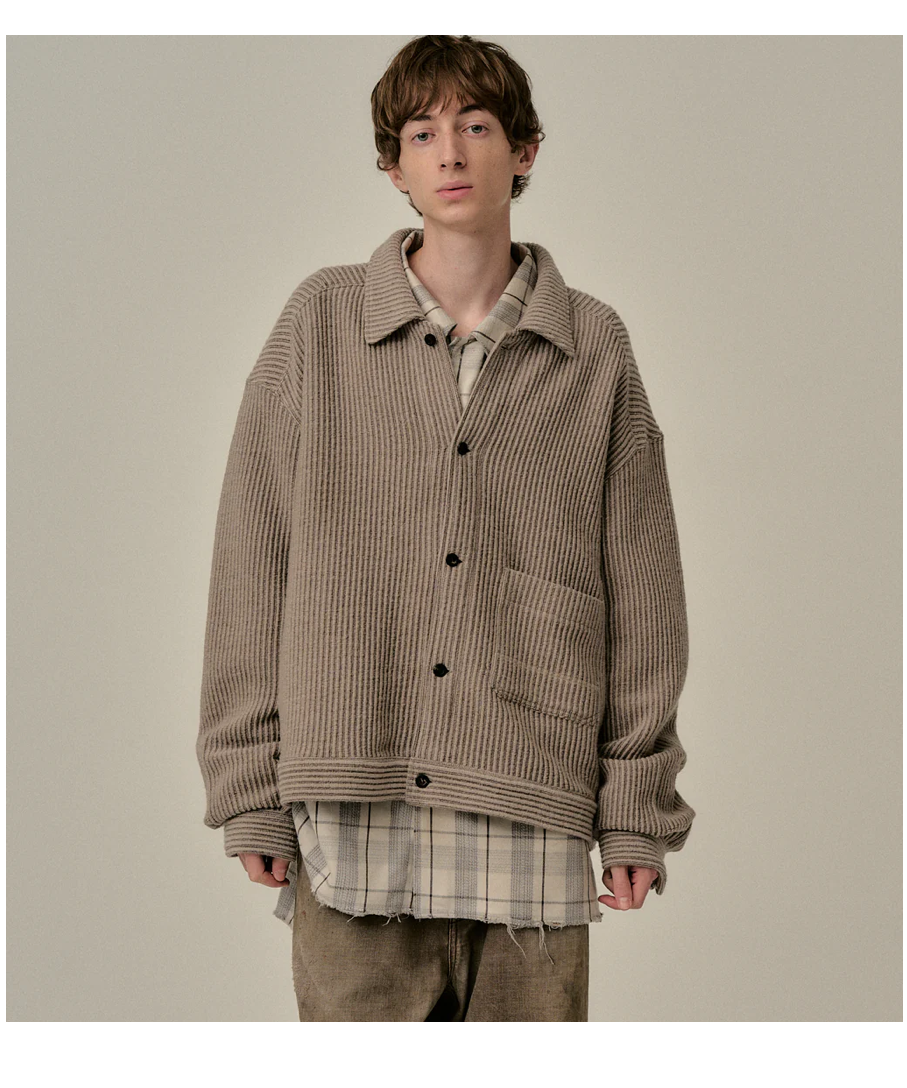 トップス ANCELLM WOOL CORDUROY WORK SHIRT JACKET WOOL CORDUROY WORK SHIRT JACKET(BLACK) – ANCELLM