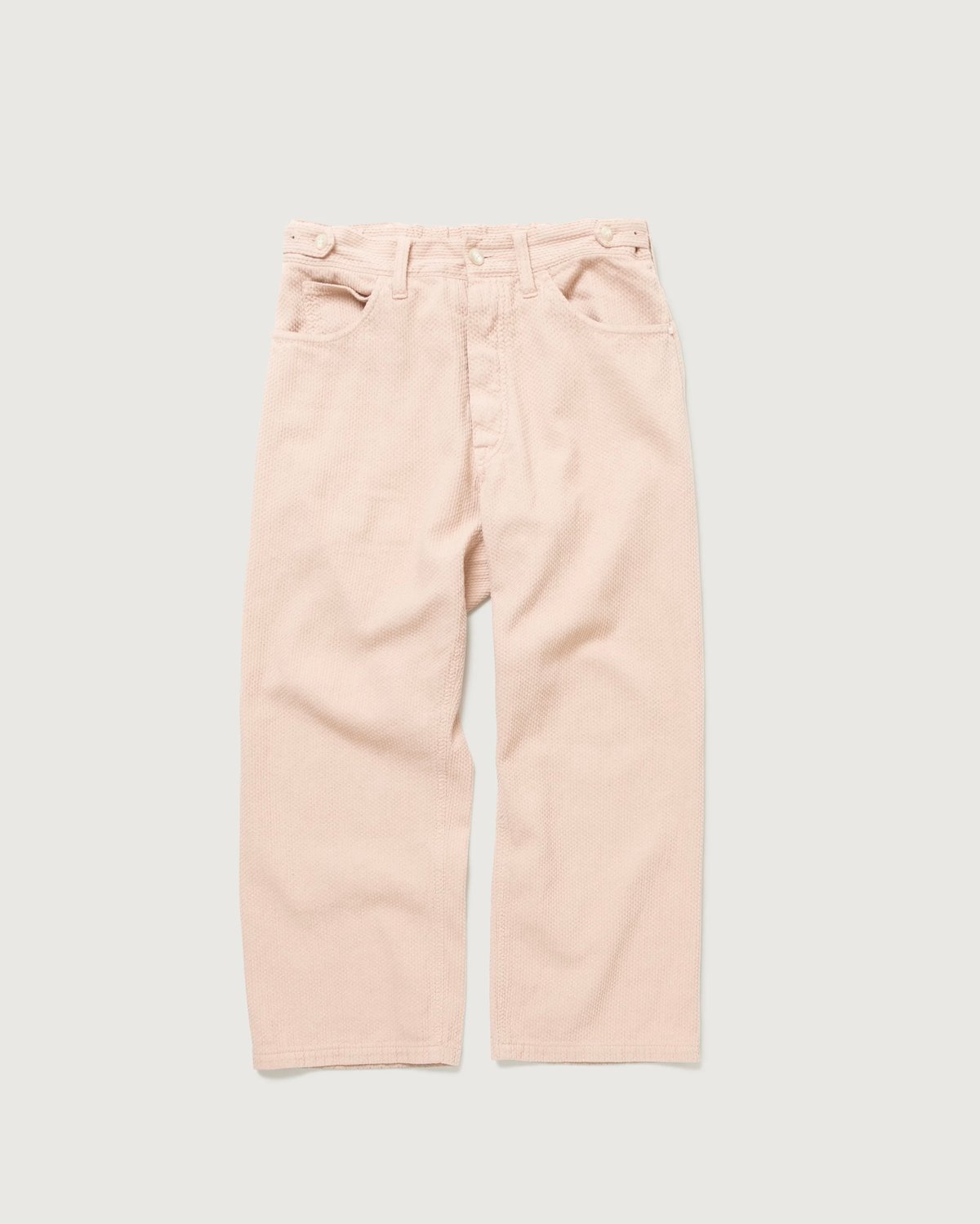 INNAT（インアット）】SASHIKO 5P PANTS-PINK | tadayoi