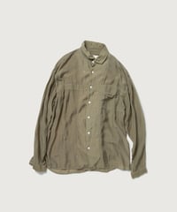 【INNAT（インアット）】LOOSE BOX SHIRT　-KHAKI