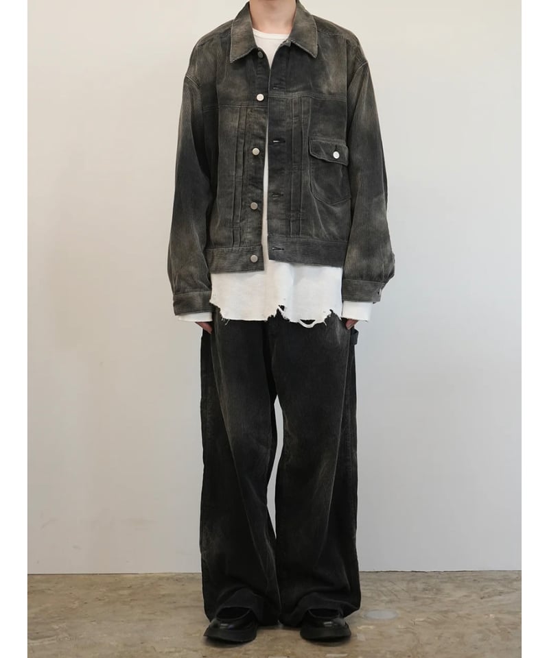 ancellm CORDED VELVETEEN PAINTER PANTS