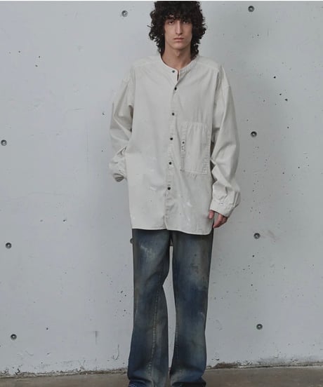 【ANCELLM（アンセルム）】AGING MIDDLE STRAIGHT 5P DENIM PANTS -INDIGO