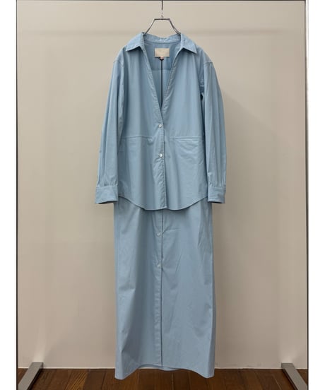 【新品タグ付】24AW YOKO SAKAMOTO LAYERED DRESS YOKO SAKAMOTO / LONG DRESS(BLACK) | THE MODERN AGE