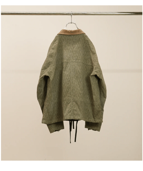 【ANCELLM（アンセルム）】CAMO ZIPUP JACKET -RAIN DROP CAMO