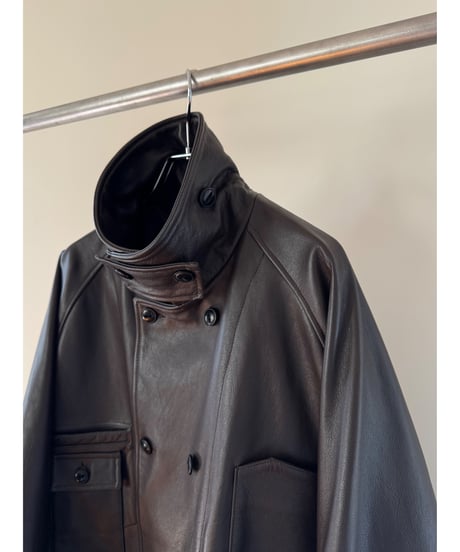 【CCU（シーシーユー）】  COVERALL -COW SKIN -D.BROWN