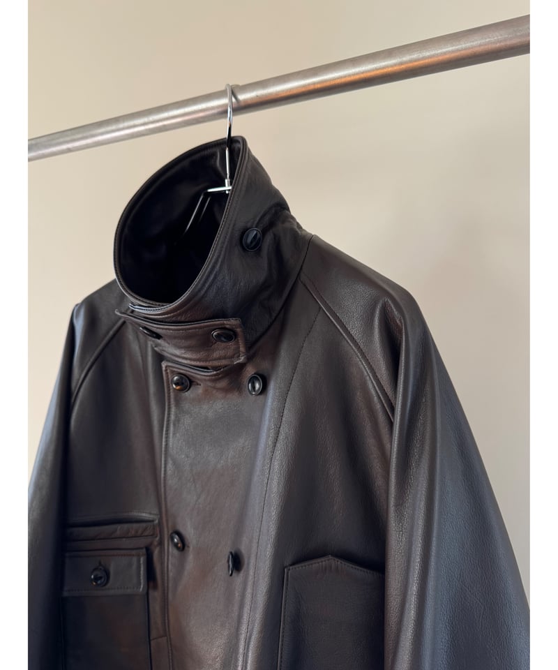 CCU COW SKIN レザージャケット CCU - COW SKIN BAGGY RIDER JACKET / SandWaterr × CCU / ジャケット