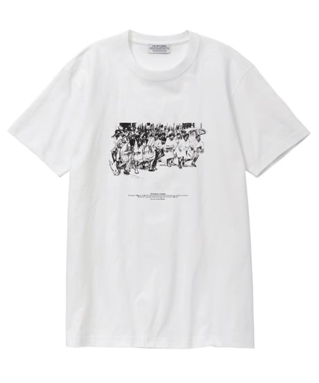 【POET MEETS DUBWISE（ポエトミーツダブワイズ） 】"BIRMINGHAM CAMPAIGN" T SHIRT　-WHITE