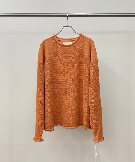 【INNAT（インアット）】COMMANDO SWEATER-ORANGE