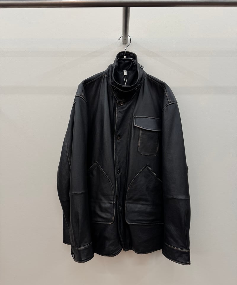 CCU（シーシーユー）】 HUNTING JKT -SHEEP RUB SKIN -BLAC