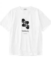 【POET MEETS DUBWISE（ポエトミーツダブワイズ） 】SOLIDARITY T-Shirt　-WHITE