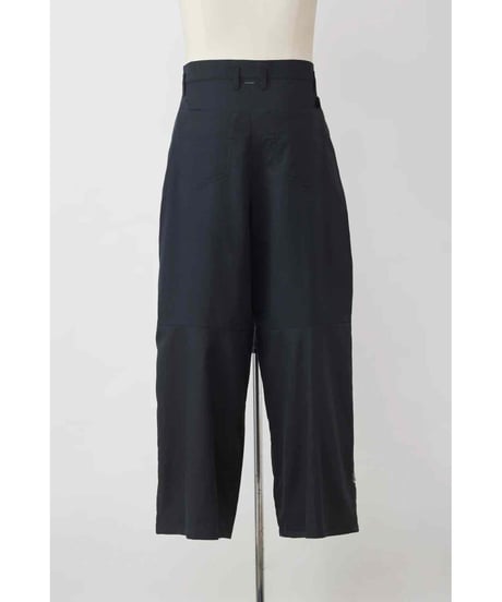 【SHINYAKOZUKA（シンヤコヅカ）】Hi, BAGGY WITH EMBROIDERY　− SILENT BLACK