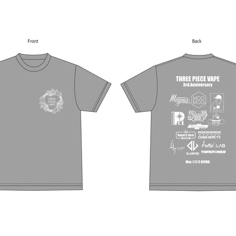 3PCS 3rd Anniversary T-SHIRT