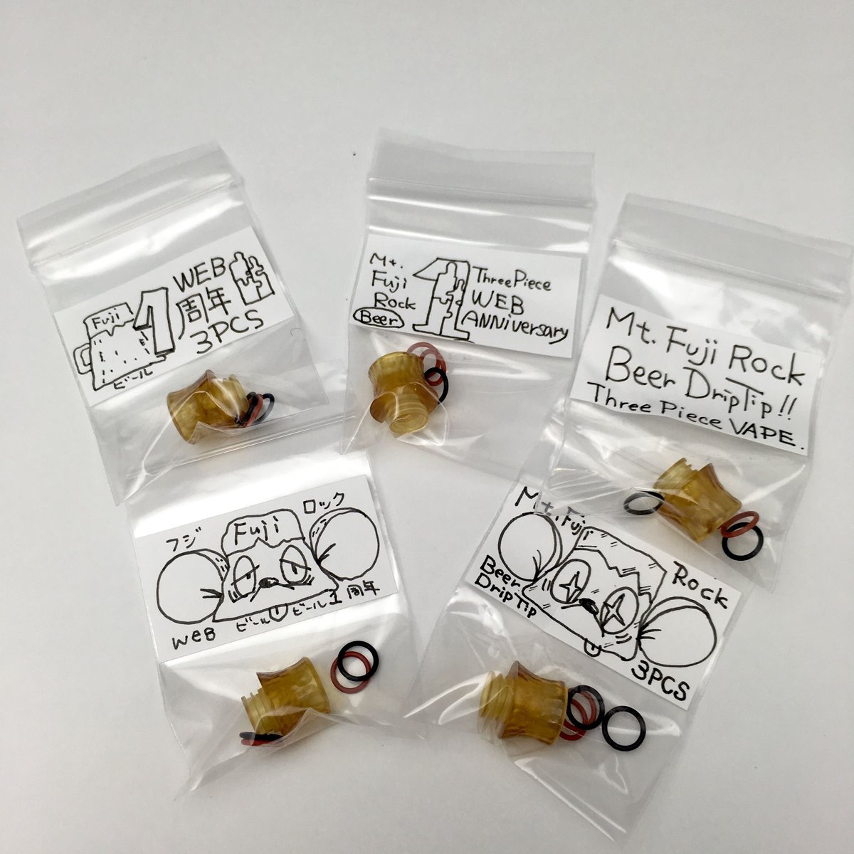 GRAM Drip Tips「Mt.Fuji Rock」 | 3PCS VAPE
