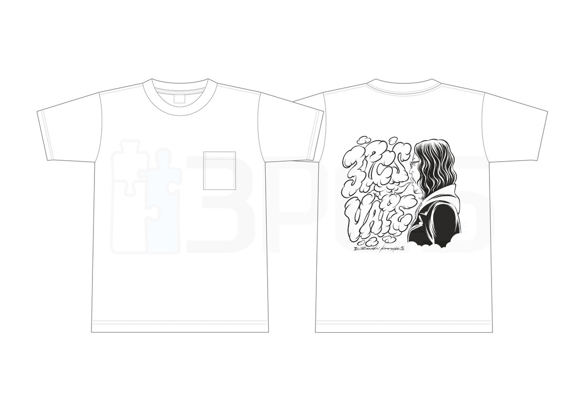 3PCS 4th Anniversary T-shirt Drawing by Atsushi