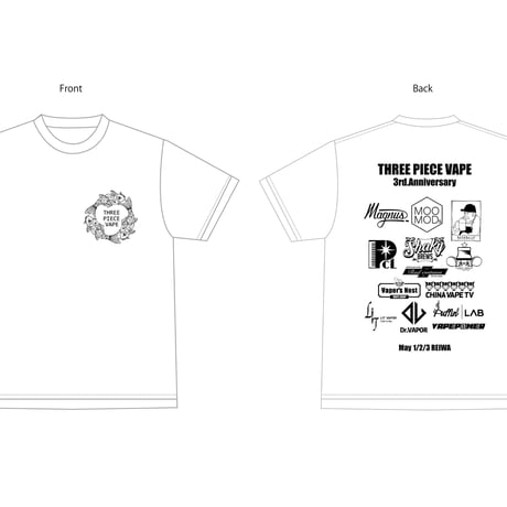 3PCS 3rd Anniversary T-SHIRT