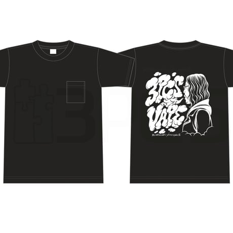3PCS 4th Anniversary T-shirt Drawing by Atsushi Kaneko