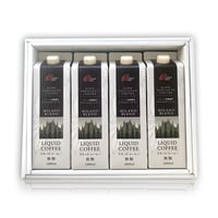 GINOスペシャルティコーヒー／リキッドコーヒー4本 ギフトセット（化粧箱入り）