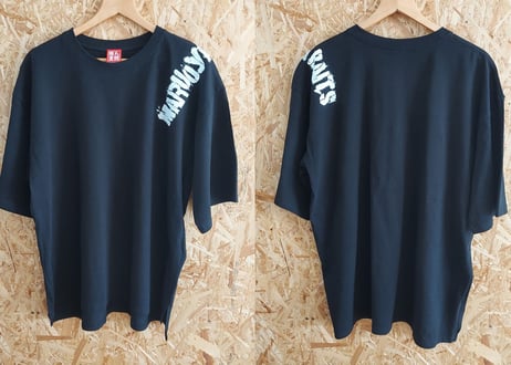 ｼｮﾙﾀﾞｰﾌﾟﾘﾝﾄビッグTシャツ/ブラック