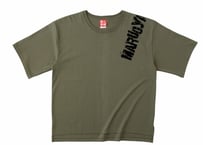 ｼｮﾙﾀﾞｰﾌﾟﾘﾝﾄビッグTシャツ/アーミーグリーン