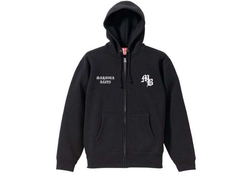 MBフルジップパーカー（刺繍＆プリント）/ブラック | 丸親商會