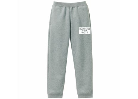 スウェットパンツ（裏起毛）/ヘザーグレー（ホワイトプリント）