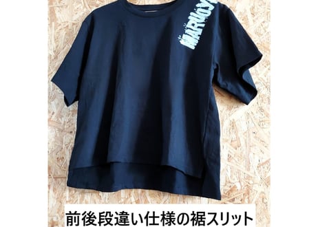 ｼｮﾙﾀﾞｰﾌﾟﾘﾝﾄビッグTシャツ/レディース/ワンサイズM