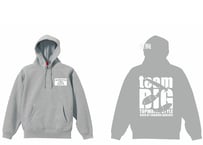teamBIGプルオーバーパーカー（裏起毛）/ヘザーグレー（ホワイトプリント）