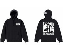 teamBIGプルオーバーパーカー（裏起毛）/ブラック（ホワイトプリント）