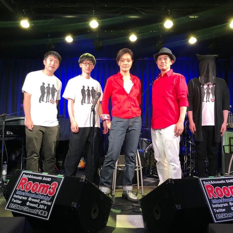 【白】Room3 Tシャツ（シルエット2022年7月新作）【納期7日～14日】