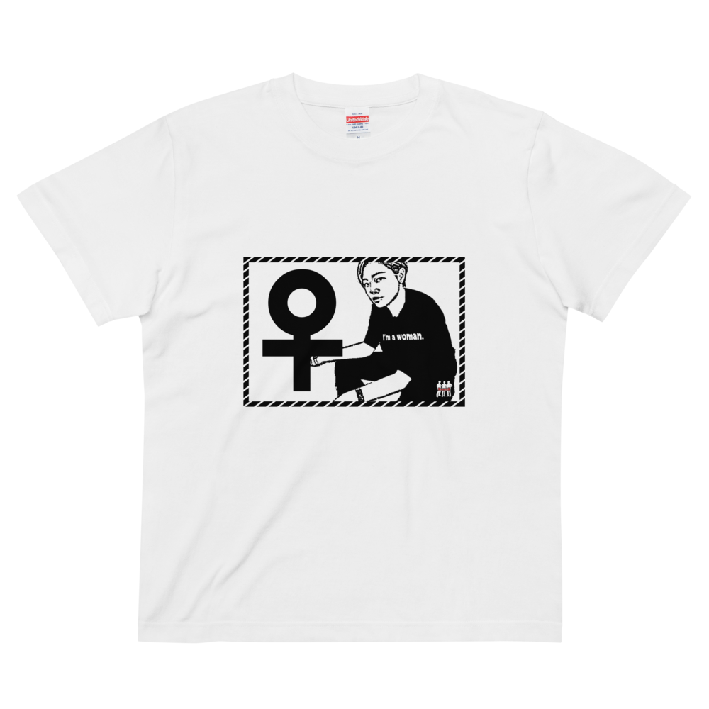 白】私は女です！ Tシャツ（2023年6月新作）【納期7日～14日】 | Room3