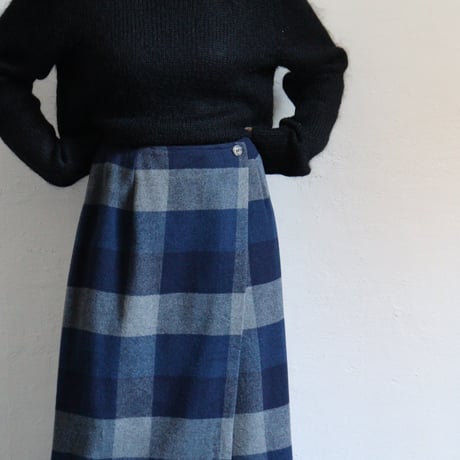 WOOL WRAP LONG SKIRT