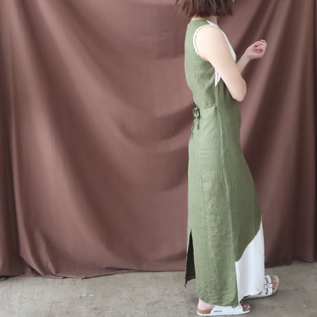 EURO SLEEVELESS LINEN DRESS