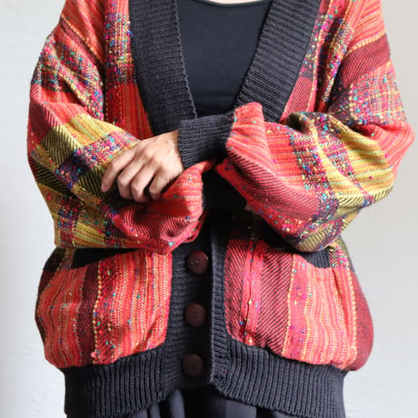 COTTON RAMIE KNIT CARDIGAN