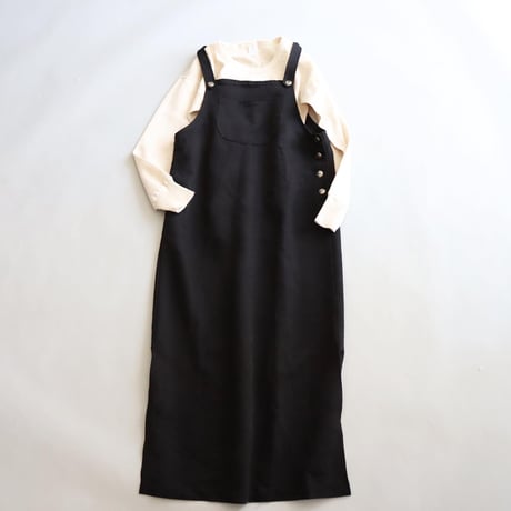 SMOOTH FABRIC JUMPER SKIRT