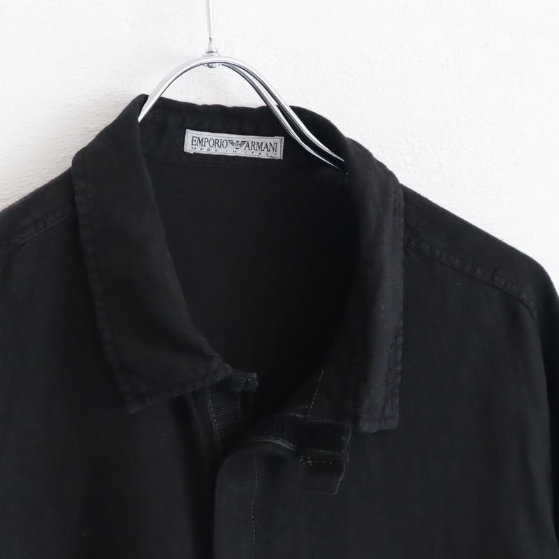 OLD EMPORIO ARMANI VELCRO LINEN SHIRT | yahso