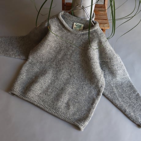 OLD ROLL NECK WOOL KNIT SWEATER
