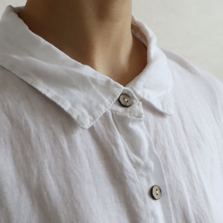 EURO FRINGE WIDE LINEN SHIRT