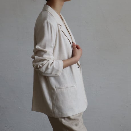 MIX FABRIC SUMMER TAILORED JKT