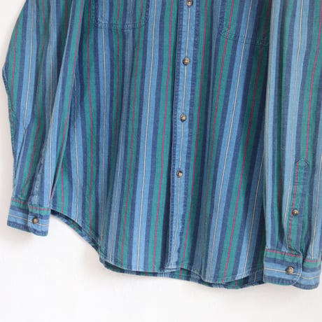 FINE STRIPE COTTON L/S SHIRT