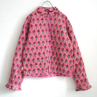 BLOCK PRINT COTTON QUILTING JACKET