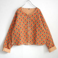BLOCK PRINT COTTON QUILTING JACKET