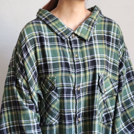 7XL SUPER BIG COTTON FLANNEL SHIRT