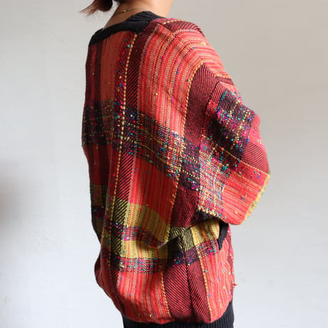 COTTON RAMIE KNIT CARDIGAN