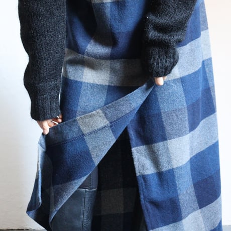 WOOL WRAP LONG SKIRT
