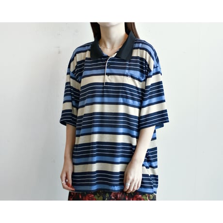 1980s〜 Multicolor Stripe Polo Shirt