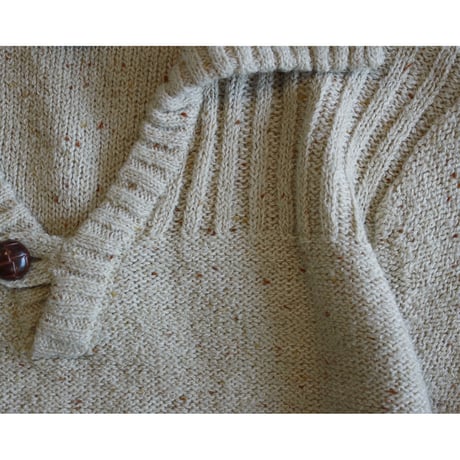 1980s ”KENNIGTON“ Pocketed Nep Knit Sweater