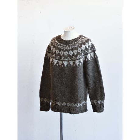 Vintage Handknit Nordic Sweater